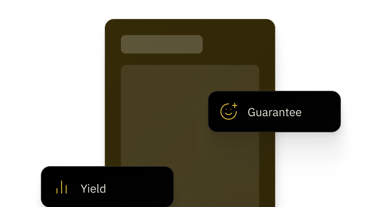 Guaranteed monthly yield