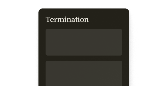 Early termination option